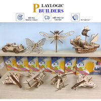 Bộ Đồ Chơi Trí Tuệ, Cho Bé Trai, Lắp Ráp Mô Hình 3D Bằng Gỗ, Playlogicbuilders LRMH3D- 000