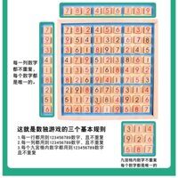 Bộ đồ chơi trí tuệ sudoku phát triển trí tuệ bằng gỗ 3in1