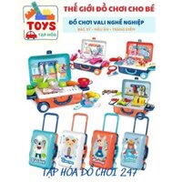 Bộ Đồ Chơi Vali Kéo Nghề Nghiệp - Bác Sỹ - Kỹ Sư - Nấu Ăn - Trang Điểm