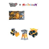 Bộ Đồ Chơi VECTO Lắp Ráp Diy - Xe Ủi, Xe Ben Kèm Theo Nón Vàng VT1039