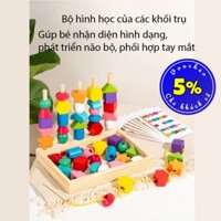 Bộ Đồ Chơi Xâu Hạt và Xếp Hình Thông Minh – Giúp Bé Phát Triển Tư Duy & Khéo Léo mới nhất 2025