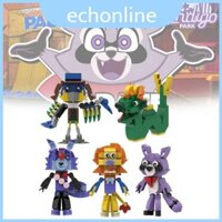 Bộ đồ chơi xây dựng bằng nhựa tự làm sống động Park Indigo Bao gồm năm nhân vật sưu tập quyến rũ