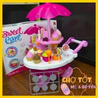 BỘ ĐỒ CHƠI XE BÁN KEM CHO BÉ PHÁT NHẠC SÁNG ĐÈN