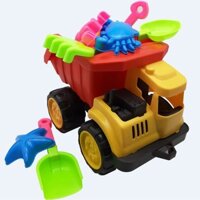 BỘ ĐỒ CHƠI XE BEN ĐI BIỂN VUI NHỘN  (SATO089) - Hàng Việt Nam
