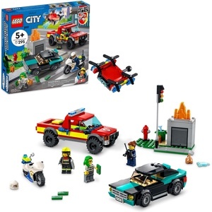 Bộ đồ chơi Xe cảnh sát Dickie Toys Police Chase 203715011038
