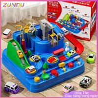 Bộ đồ chơi xe chạy trên đường ray ô tô cho bé tuổi rèn trí tuệ và phản xạ -trò xếp hình