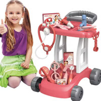 Bộ Đồ Chơi Xe Đẩy Kèm Đồ Bác Sỹ Bằng Nhựa Cao Cấp  Cho Bé