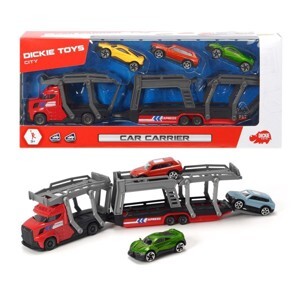 Bộ đồ chơi Xe kéo kèm 4 ô tô Dickie Toys Car Carrier 203745008