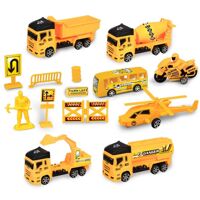 Bộ đồ chơi xe, máy bay công trình xây dựng cho bé