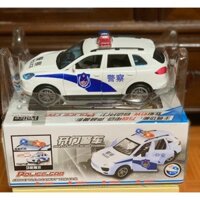 Bộ đồ chơi xe ô tô Police car chạy bằng pin, có đèn và âm thanh, mở được cửa (612)