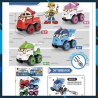 Bộ đồ chơi xe poli 4 xe