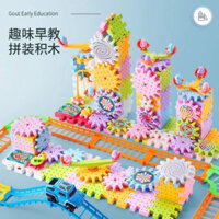 bộ đồ chơi Xếp hình BÁNH RĂNG  203/135 chi tiết 2 động cơ,  ô tô chạy pin giúp trẻ phát triển trí tuệ toàn diện