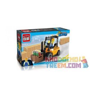 Bộ đồ chơi xếp hình Enlighten 1103 - Xe nâng hàng 115 chi tiết