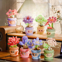 Bộ đồ chơi xếp hình hạt nhỏ với khối xây dựng cây trồng mọng nước 804401-804408 Quà tặng dòng pha lê mọng nước