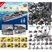 BỘ ĐỒ CHƠI XẾP HÌNH Mô Hình TÀU CHIẾN HẠM, Mô hình lắp ráp tàu chiến hạm 1000+ pcs