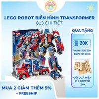Bộ đồ chơi xếp hình Mô Hình 813 chi tiết ROBOT Transformer OPTIMUS - Lắp Ráp Robot Người Máy Biến Hình