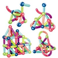 Bộ Đồ Chơi Xếp Hình Nam Châm MAGNETIC Cho Bé 36 Chi Tiết Phát Triển Trí Tuệ