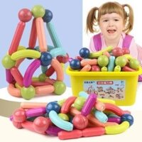 BỘ ĐỒ CHƠI XẾP HÌNH NAM CHÂM 64 CHI TIẾT – MAGNETIC BAR BLOCKS