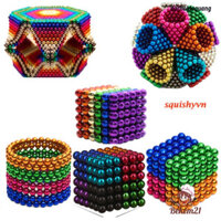 Bộ đồ chơi xếp hình nam châm bi phi 5mm GAOMS, mạ niken - 216 viên