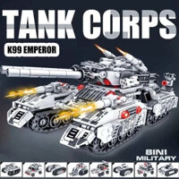 Bộ Đồ Chơi Xếp Hình Xe Tăng, Xe Bọc Thép Tank, Lắp Ráp Xe  - Máy Bay Trực Thăng.