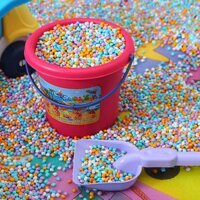 Bộ đồ chơi xúc cát hạt muồng（hạt đá）hạt muồng đồ nhập khẩu chơi xúc cát