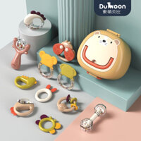 Bộ đồ chơi xúc xắc cho bé gặm nướu cho bé sơ sinh chính hãng DUHOON gồm 10 chi tiết loại siêu cao cấp có hộp đựng