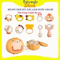 Bộ đồ chơi xúc xắc gặm nướu cho bé chính hãng Duhoon gồm 10 chi tiết có thể tiệ trùng nhiệt độ cao BABYANGLE