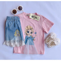 Bộ đồ công chúa  Elsa cho bé gái 2024