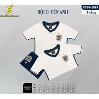 Bộ đồ đá banh Anh Trắng cho trẻ em 2024