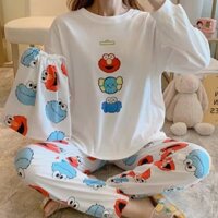 Bộ đồ dài quần gấu bo A19-13022020