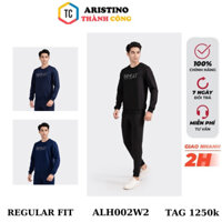 Bộ đồ dài thu đông Aristino cổ tròn bo gấu form suông ALH002W2-