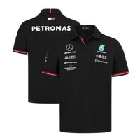 Bộ đồ đua F1 mới nhất 2024 + Áo sơ mi POLO đội Mercedes AMG Petronas + Áo thun ngắn tay mùa hè dành cho nam và nữ