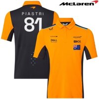 Bộ đồ đua F1 mới nhất 2024 + Áo sơ mi POLO đội Mclaren + Áo thun ngắn tay nam nữ mùa hè