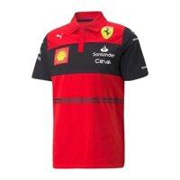 Bộ Đồ Đua Xe f1 2023 Áo polo + Áo Thun Tay Ngắn In Hình Đội scuderia ferrari f1 Thời Trang Mùa Hè Cho Nam Và Nữ