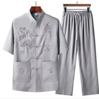 Bộ đồ đũi nam trung niên