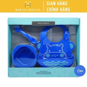 Bộ đồ dùng ăn dặm silicon Baby Marcus & Marcus
