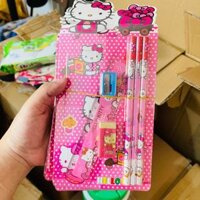 Bộ Đồ Dùng Học Tập Cho Bé Hello Kitty (4 món)
