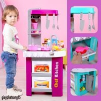 Bộ đồ giải trí nhà nấu ăn cỡ rộng cao 73cm thời thượng - công cụ giải trí vào vai đầu bếp nấu nướng dạy dỗ trẻ nhỏ bé tr