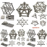 BỘ đồ giải trí XẾP HÌNH BUCKY BAR nam châm hút bi nhiều màu sắc bi sắt