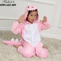 Bộ Đồ hình thú liền thân lông mịn Pijama dành Cho Người Lớn và Trẻ Em Hoạt Hình Cosplay - 140