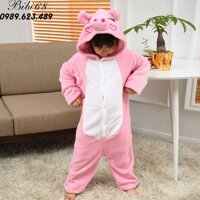Bộ Đồ hình thú liền thân lông mịn Pijama dành Cho Người Lớn và Trẻ Em Hoạt Hình Cosplay - 140