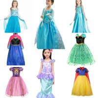 Bộ Đồ Hóa Trang Công Chúa Elsa / Sophia / Nàng Tiên Cá / Nàng Tiên Cá / Băng Giá Halloween Cho Bé Gái