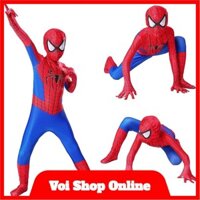 Bộ Đồ Hóa Trang Nhân Vật Siêu Nhân Xanh  Sprider Man - Người Nhện - Halloween Cho Trẻ Em - Voi Shop Online