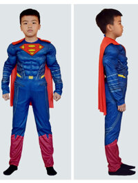 Bộ đồ hóa trang Superman Cơ Bắp Siêu Nhân cho bé trai Trang phục hóa trang Halloween bé trai