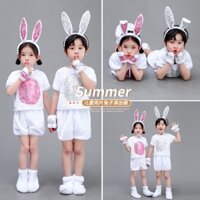 Bộ Đồ Hóa Trang Thỏ Trắng Xinh Xắn Cho Bé