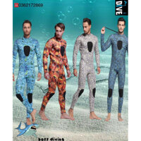 Bộ đồ lặn biển liền thân dày 3.0mm free diving-scuba