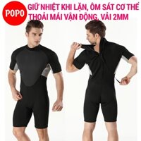 Bộ đồ lặn biển nam MY109 liền thân dày 2mm POPO tay lỡ tay ngắn cho thợ lặn