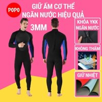 Bộ đồ lặn biển, quần áo lặn biển 3mm cho nam giữ ấm, thoáng khí, chống thầm nước cao cấp SPORTY