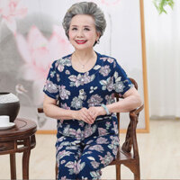Bộ đồ lanh mặc nhà cho bà 70 tuổi / Set đồ cho bà cao tuổi