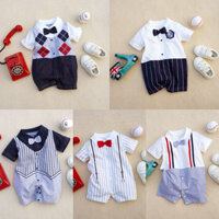 Bộ đồ liền thân cho bé mùa hè 5 bộ đồ thường ngày Bộ đồ liền thân bé trai bằng Cotton dễ thương Bộ đồ liền thân ngắn tay cho bé Quần áo trẻ em 0-24 tháng tuổi